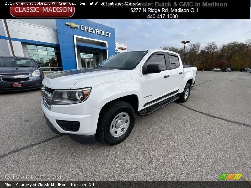 Summit White / Jet Black/Dark Ash 2015 Chevrolet Colorado WT Crew Cab