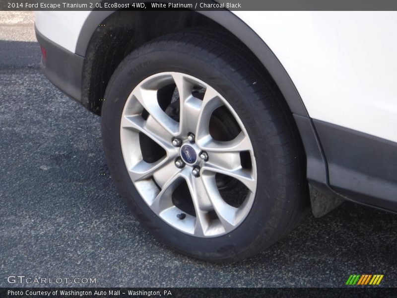 White Platinum / Charcoal Black 2014 Ford Escape Titanium 2.0L EcoBoost 4WD