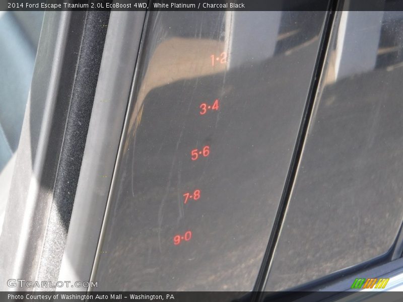 White Platinum / Charcoal Black 2014 Ford Escape Titanium 2.0L EcoBoost 4WD