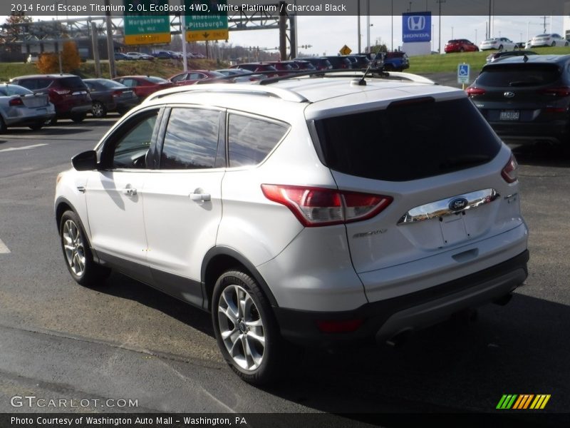 White Platinum / Charcoal Black 2014 Ford Escape Titanium 2.0L EcoBoost 4WD