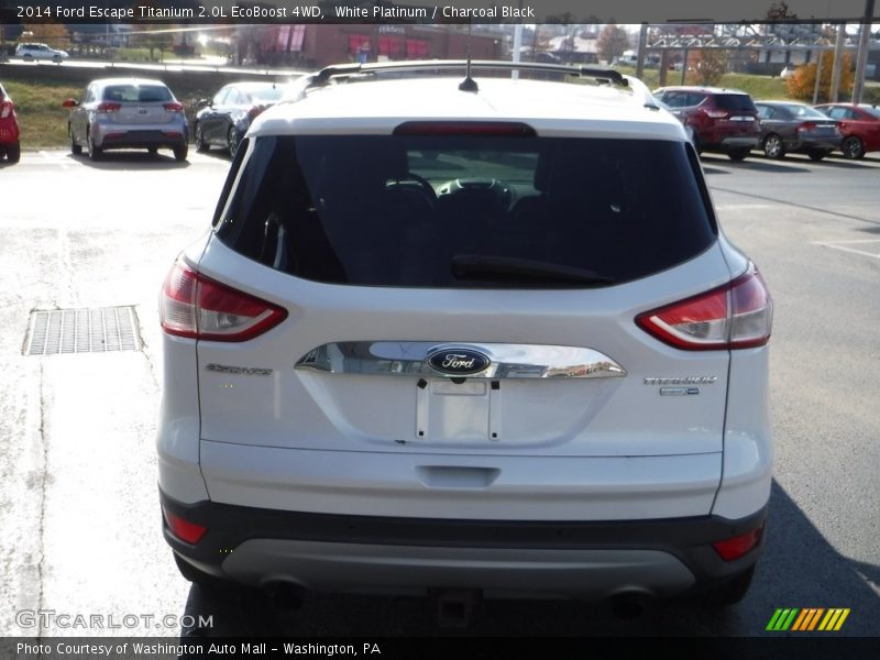White Platinum / Charcoal Black 2014 Ford Escape Titanium 2.0L EcoBoost 4WD