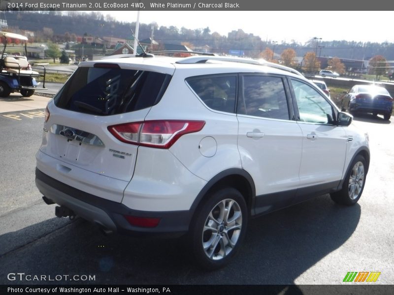 White Platinum / Charcoal Black 2014 Ford Escape Titanium 2.0L EcoBoost 4WD
