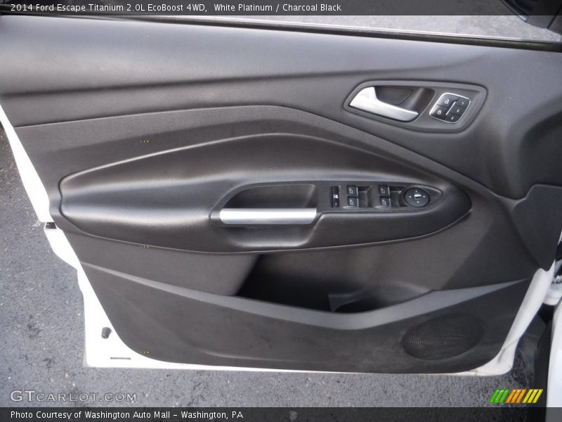 White Platinum / Charcoal Black 2014 Ford Escape Titanium 2.0L EcoBoost 4WD