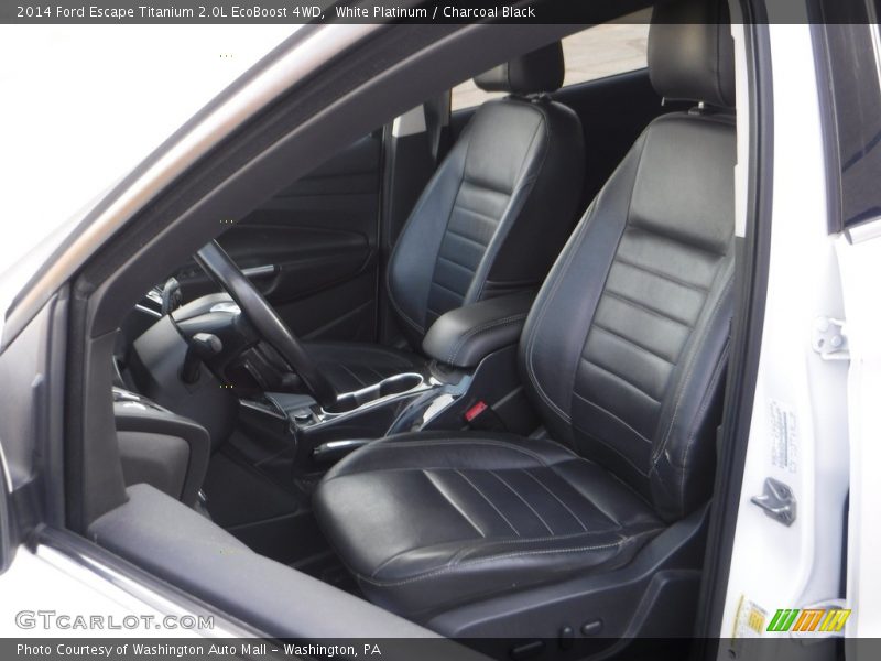 White Platinum / Charcoal Black 2014 Ford Escape Titanium 2.0L EcoBoost 4WD