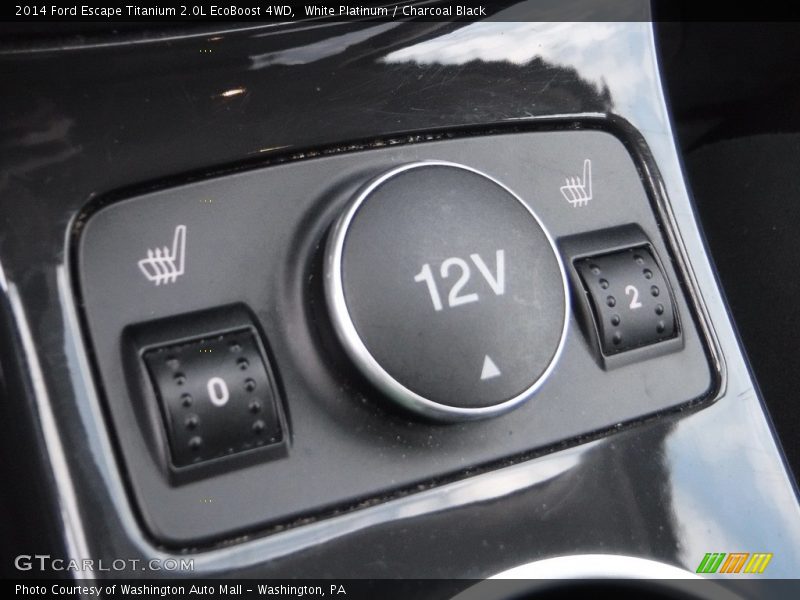 White Platinum / Charcoal Black 2014 Ford Escape Titanium 2.0L EcoBoost 4WD