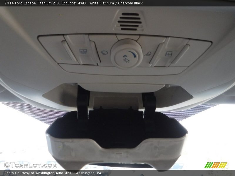 White Platinum / Charcoal Black 2014 Ford Escape Titanium 2.0L EcoBoost 4WD