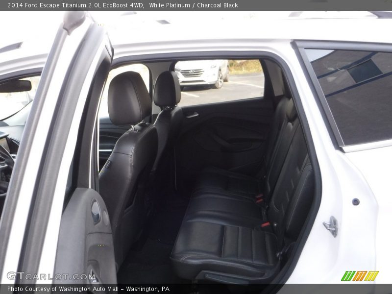 White Platinum / Charcoal Black 2014 Ford Escape Titanium 2.0L EcoBoost 4WD