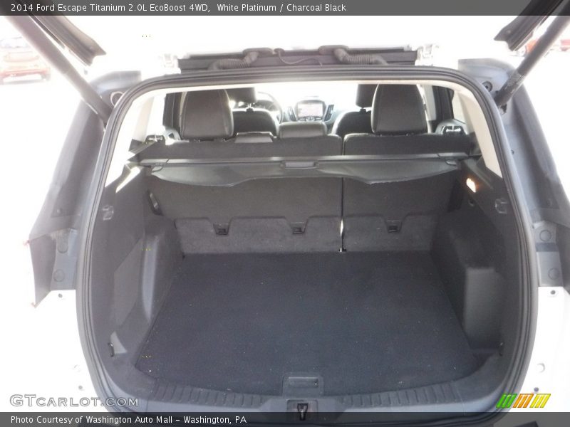 White Platinum / Charcoal Black 2014 Ford Escape Titanium 2.0L EcoBoost 4WD