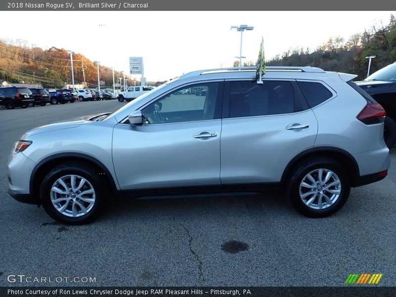 Brilliant Silver / Charcoal 2018 Nissan Rogue SV