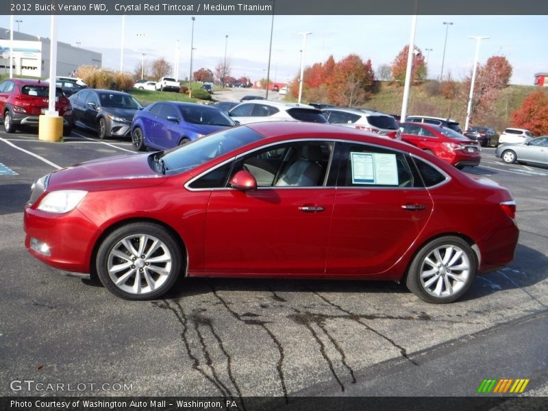 Crystal Red Tintcoat / Medium Titanium 2012 Buick Verano FWD