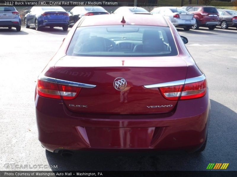 Crystal Red Tintcoat / Medium Titanium 2012 Buick Verano FWD