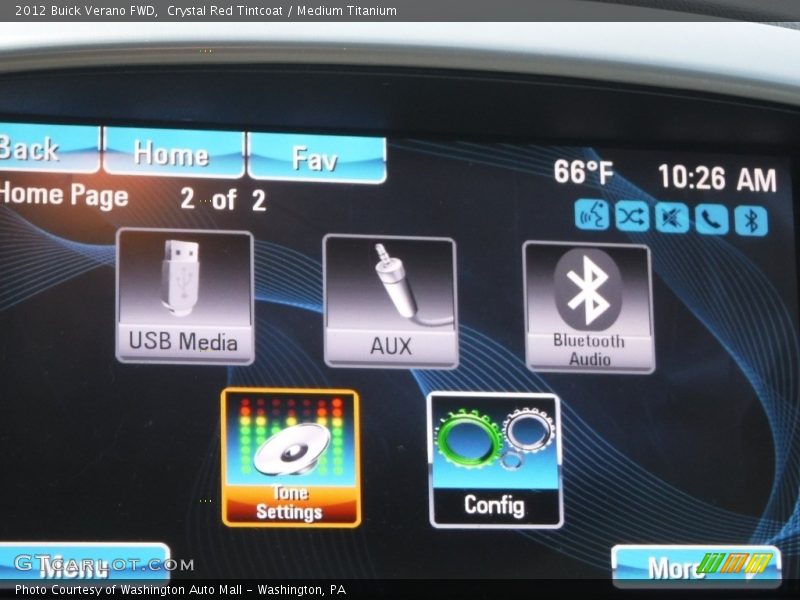 Crystal Red Tintcoat / Medium Titanium 2012 Buick Verano FWD