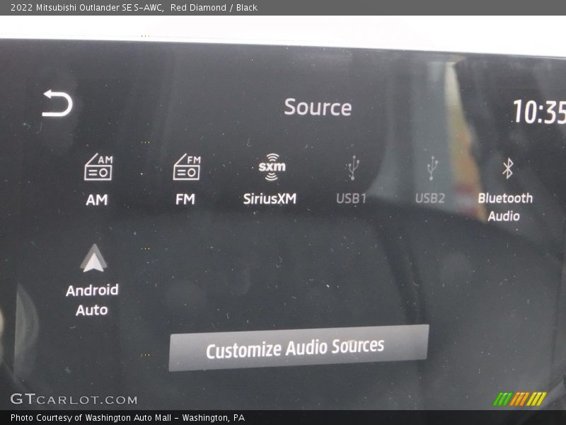 Red Diamond / Black 2022 Mitsubishi Outlander SE S-AWC