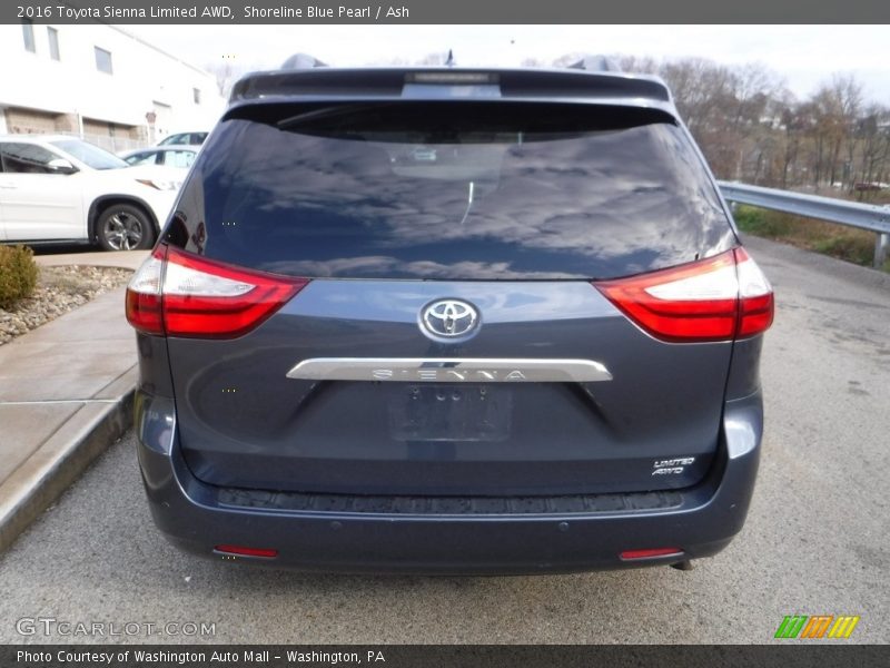 Shoreline Blue Pearl / Ash 2016 Toyota Sienna Limited AWD