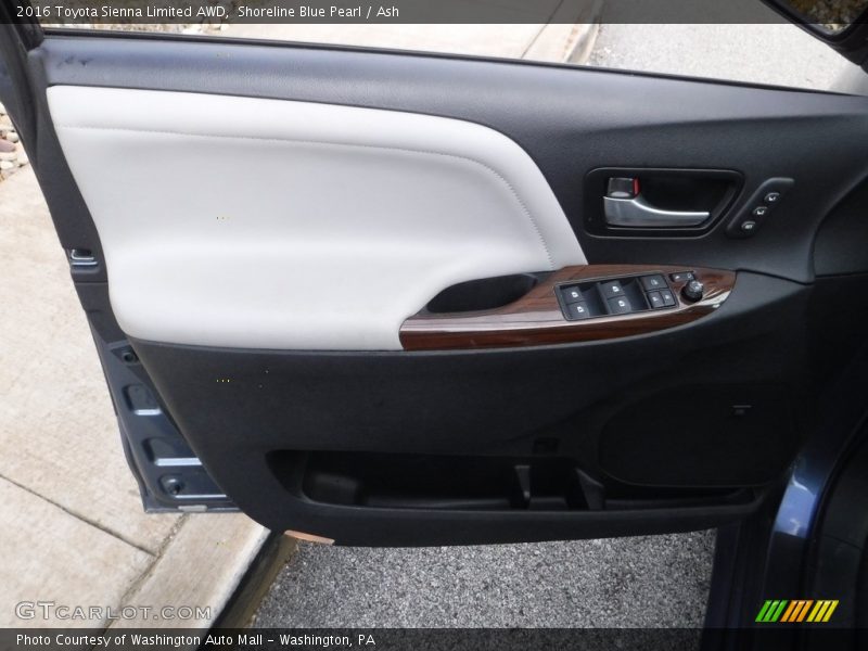 Shoreline Blue Pearl / Ash 2016 Toyota Sienna Limited AWD