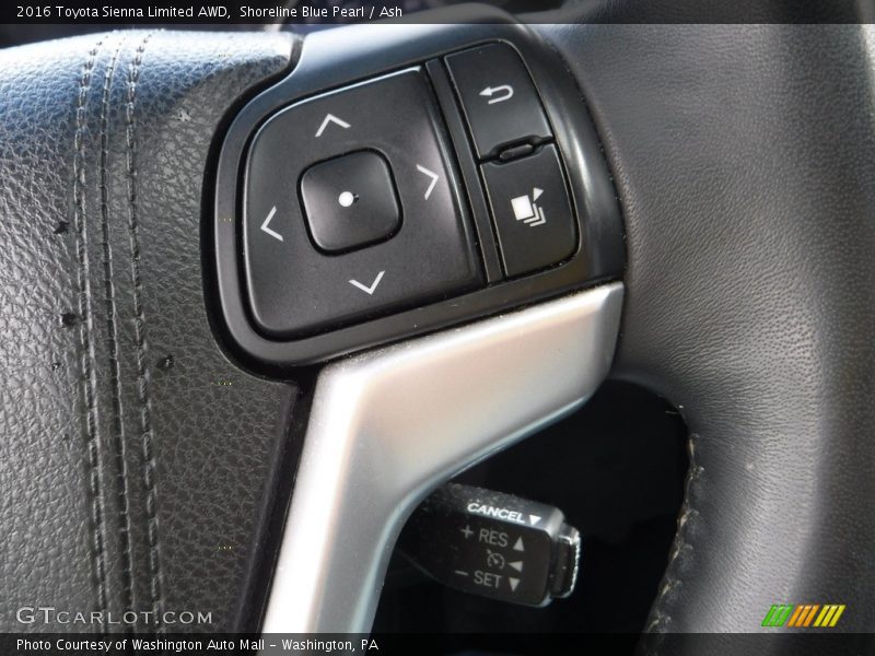 Shoreline Blue Pearl / Ash 2016 Toyota Sienna Limited AWD