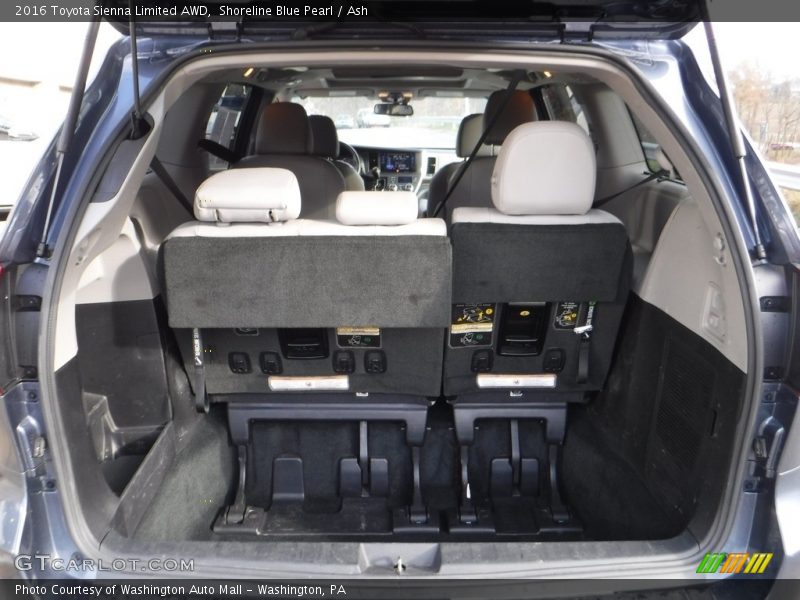Shoreline Blue Pearl / Ash 2016 Toyota Sienna Limited AWD
