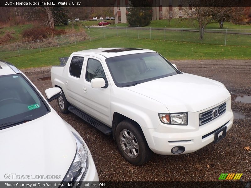 White / Gray 2007 Honda Ridgeline RTL