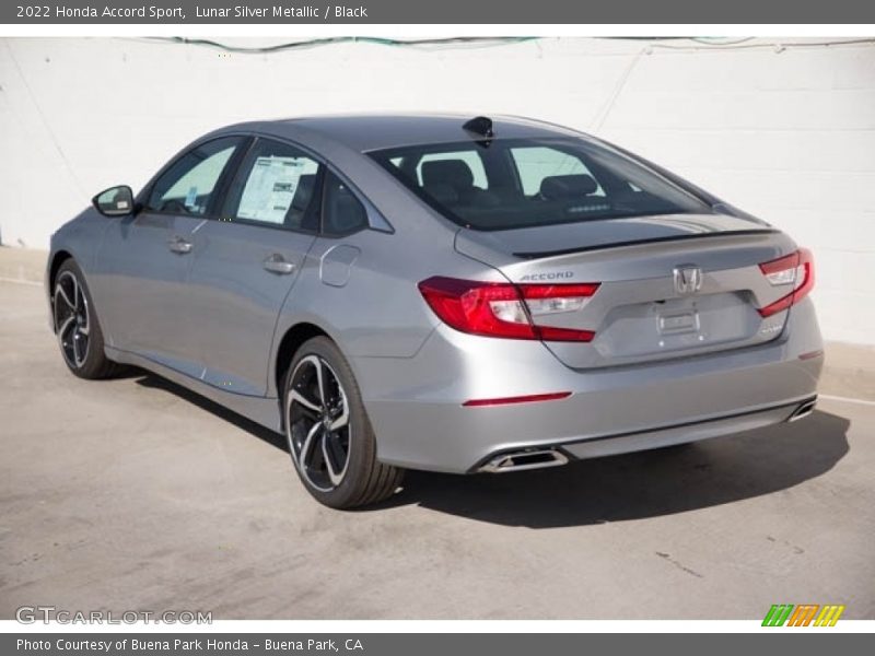 Lunar Silver Metallic / Black 2022 Honda Accord Sport