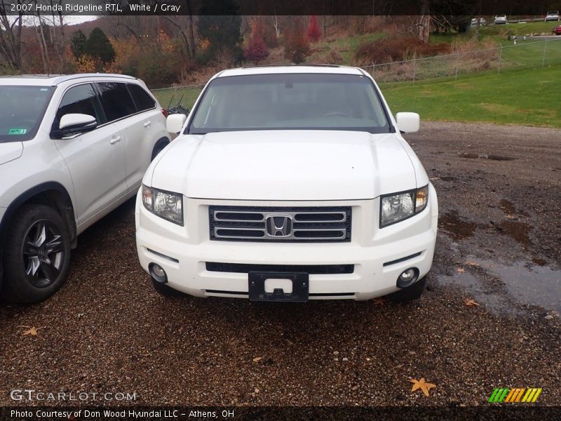 White / Gray 2007 Honda Ridgeline RTL