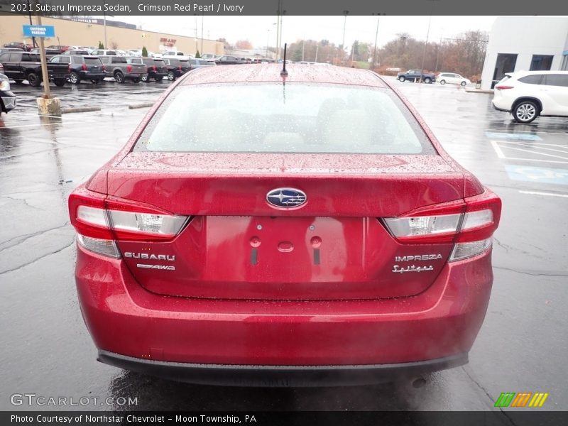 Crimson Red Pearl / Ivory 2021 Subaru Impreza Sedan