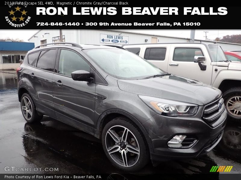 Magnetic / Chromite Gray/Charcoal Black 2019 Ford Escape SEL 4WD
