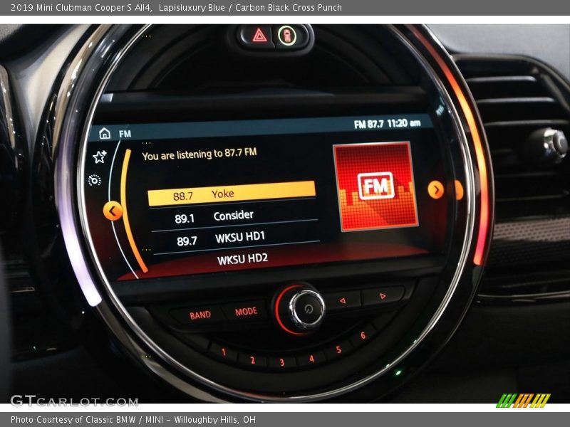 Lapisluxury Blue / Carbon Black Cross Punch 2019 Mini Clubman Cooper S All4