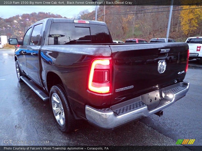 Black Forest Green Pearl / Black/Diesel Gray 2019 Ram 1500 Big Horn Crew Cab 4x4