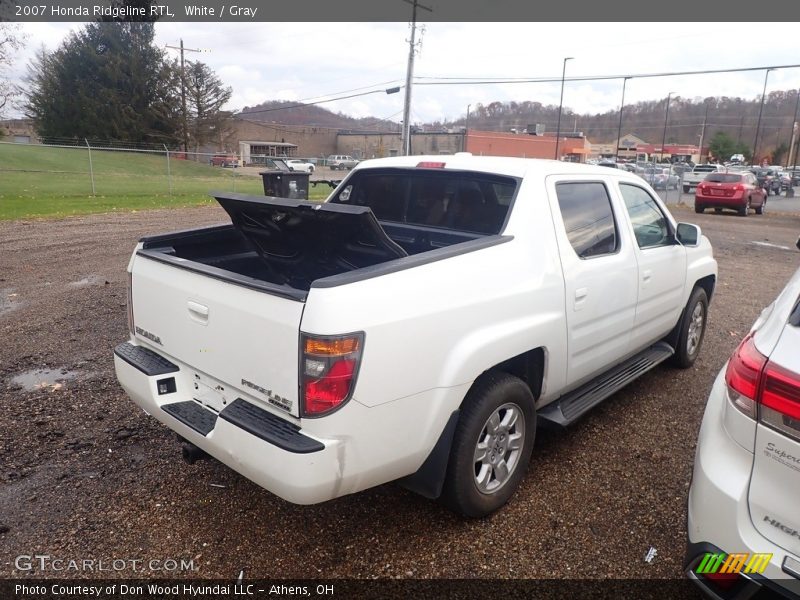 White / Gray 2007 Honda Ridgeline RTL