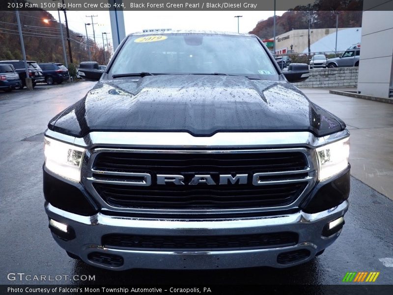Black Forest Green Pearl / Black/Diesel Gray 2019 Ram 1500 Big Horn Crew Cab 4x4