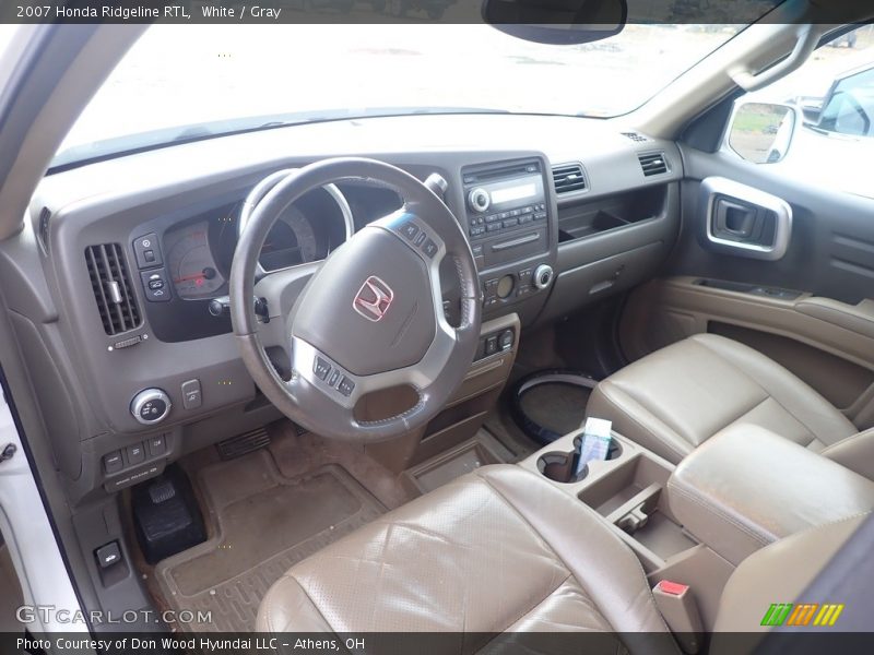 White / Gray 2007 Honda Ridgeline RTL