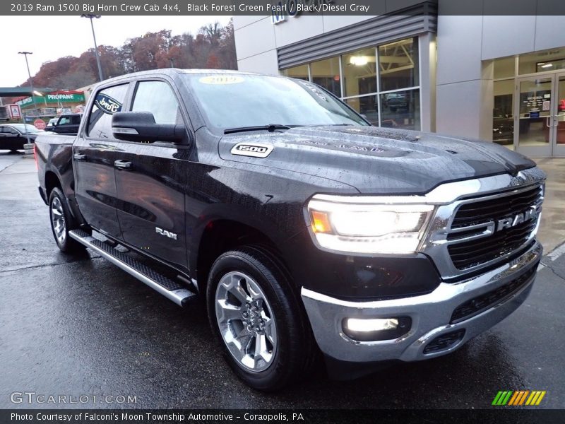 Black Forest Green Pearl / Black/Diesel Gray 2019 Ram 1500 Big Horn Crew Cab 4x4