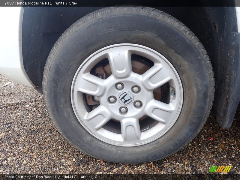 White / Gray 2007 Honda Ridgeline RTL