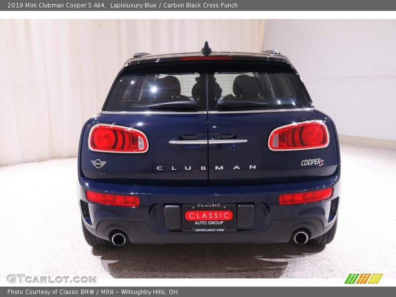 Lapisluxury Blue / Carbon Black Cross Punch 2019 Mini Clubman Cooper S All4