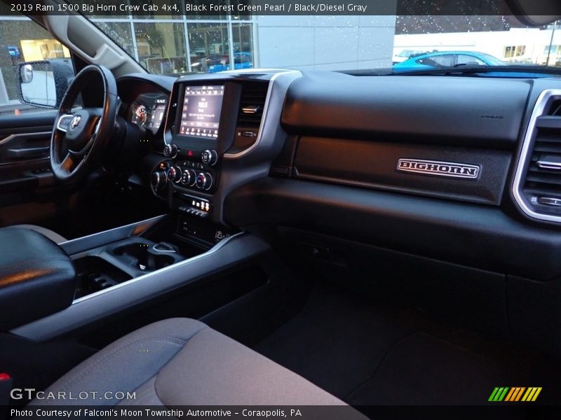 Black Forest Green Pearl / Black/Diesel Gray 2019 Ram 1500 Big Horn Crew Cab 4x4