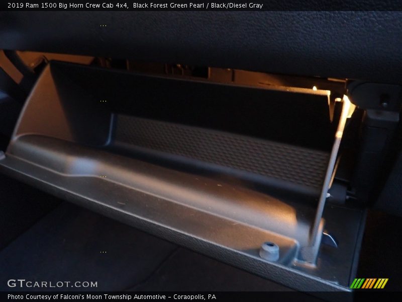 Black Forest Green Pearl / Black/Diesel Gray 2019 Ram 1500 Big Horn Crew Cab 4x4
