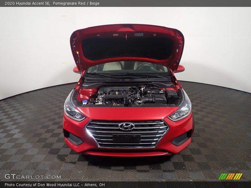 Pomegranate Red / Beige 2020 Hyundai Accent SE