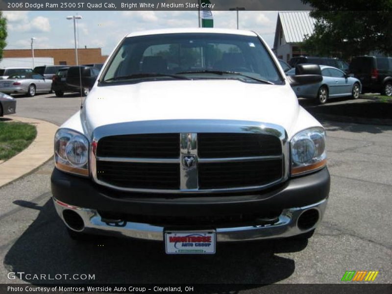 Bright White / Medium Slate Gray 2006 Dodge Ram 2500 ST Quad Cab