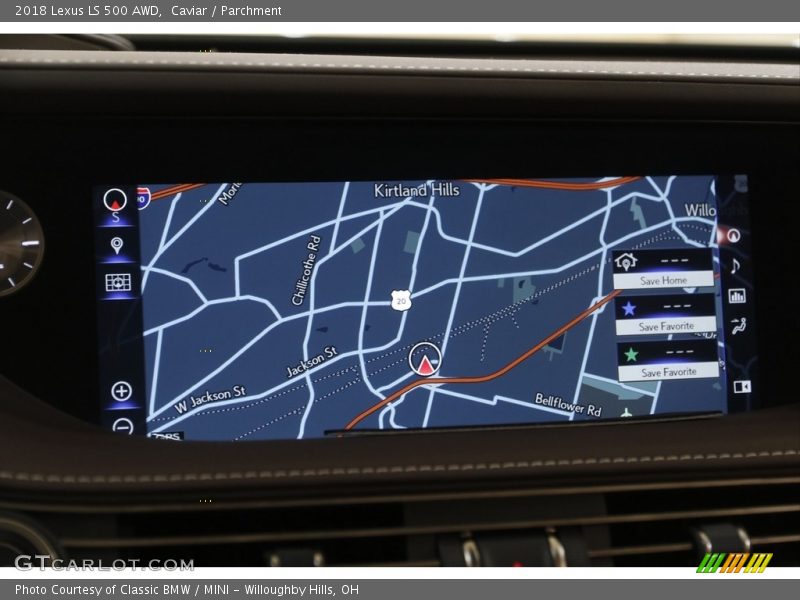 Navigation of 2018 LS 500 AWD