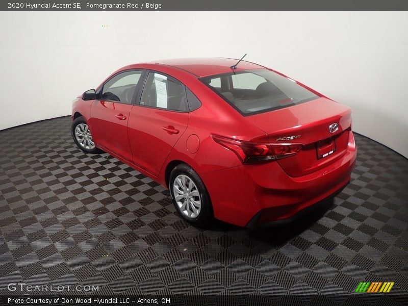 Pomegranate Red / Beige 2020 Hyundai Accent SE