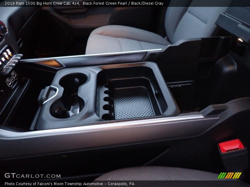 Black Forest Green Pearl / Black/Diesel Gray 2019 Ram 1500 Big Horn Crew Cab 4x4