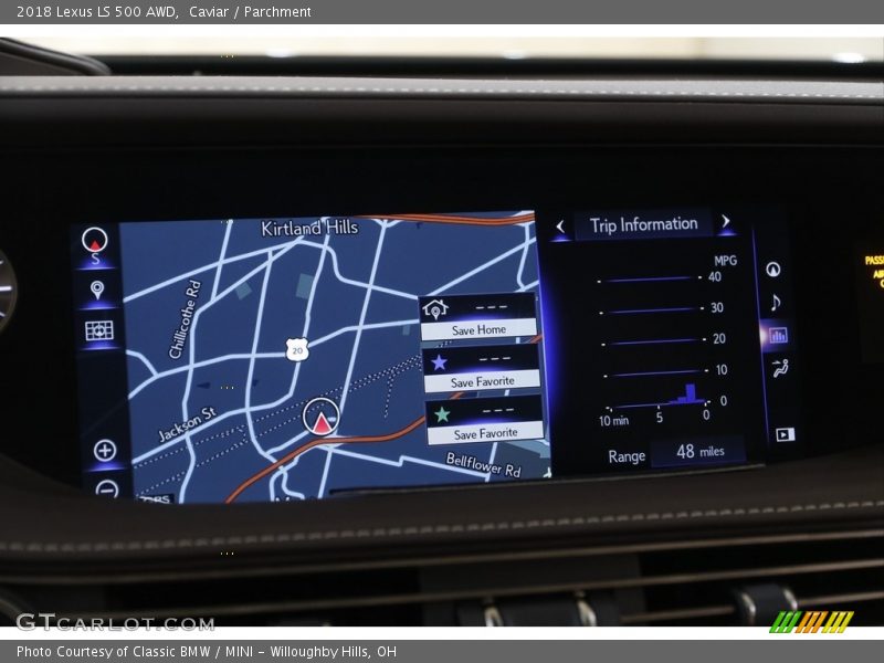 Caviar / Parchment 2018 Lexus LS 500 AWD