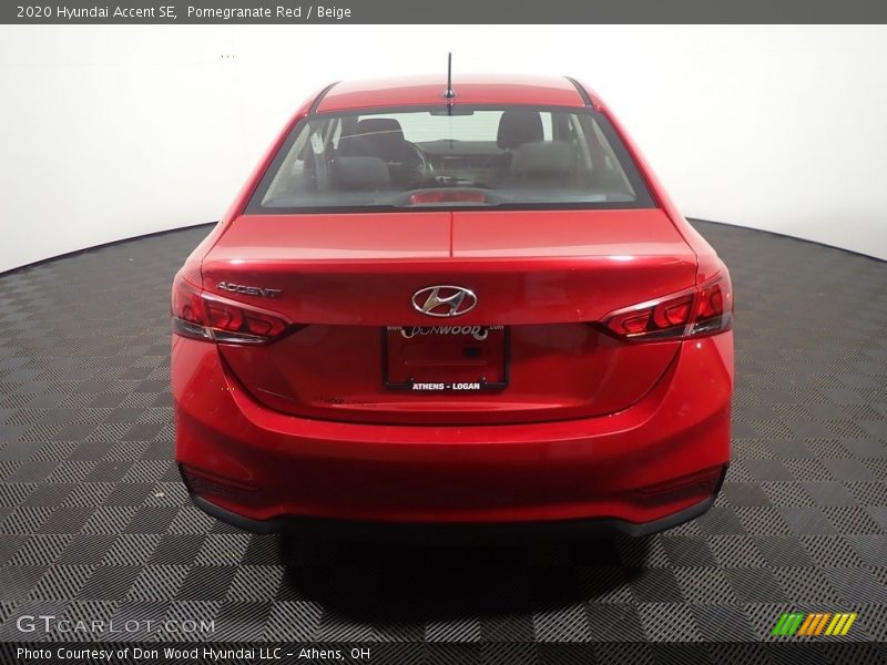 Pomegranate Red / Beige 2020 Hyundai Accent SE