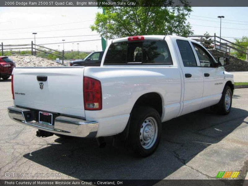 Bright White / Medium Slate Gray 2006 Dodge Ram 2500 ST Quad Cab