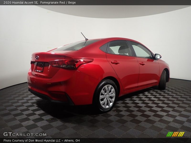 Pomegranate Red / Beige 2020 Hyundai Accent SE