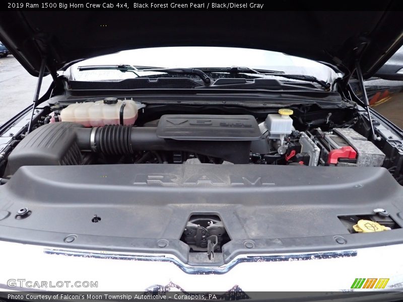 Black Forest Green Pearl / Black/Diesel Gray 2019 Ram 1500 Big Horn Crew Cab 4x4