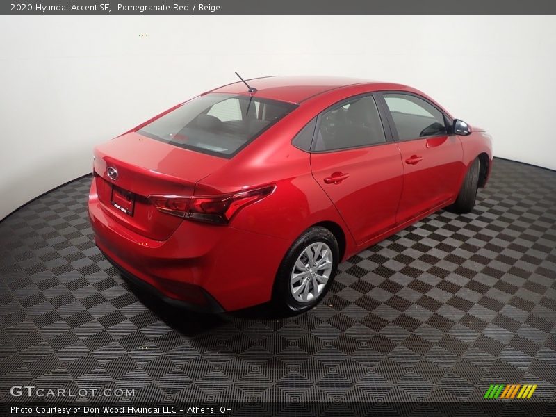 Pomegranate Red / Beige 2020 Hyundai Accent SE