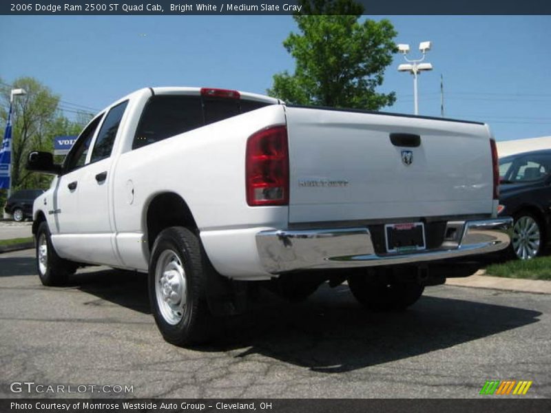 Bright White / Medium Slate Gray 2006 Dodge Ram 2500 ST Quad Cab