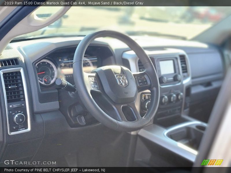 Mojave Sand / Black/Diesel Gray 2019 Ram 1500 Classic Warlock Quad Cab 4x4
