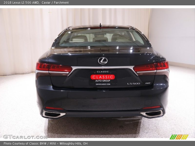 Caviar / Parchment 2018 Lexus LS 500 AWD